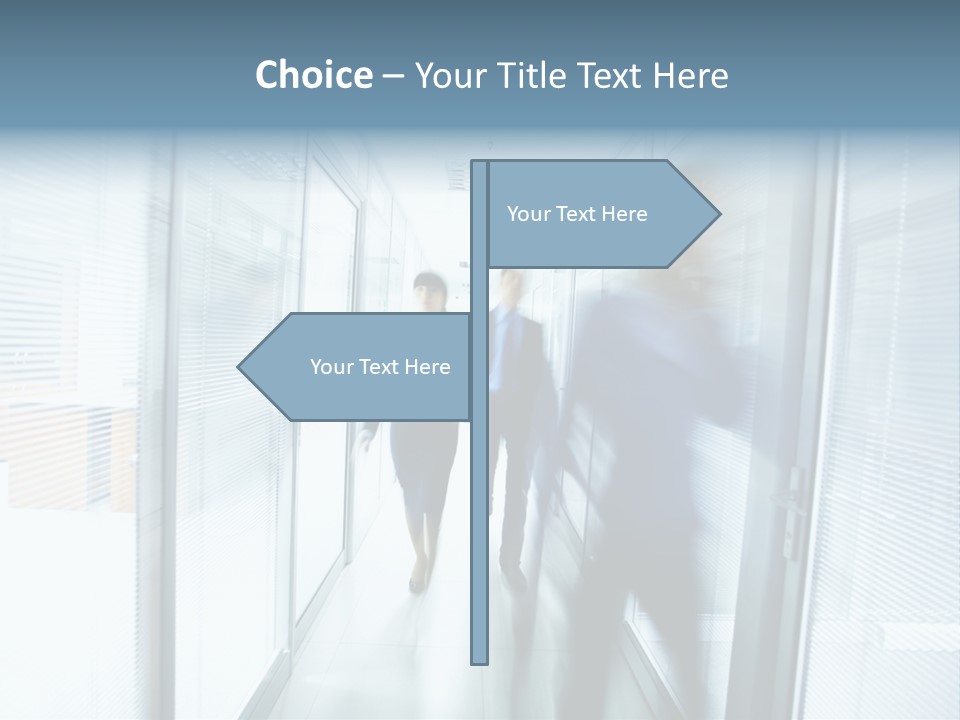 Corridor Ceiling Female PowerPoint Template
