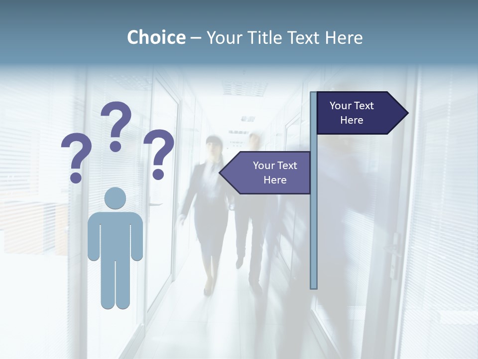 Corridor Ceiling Female PowerPoint Template