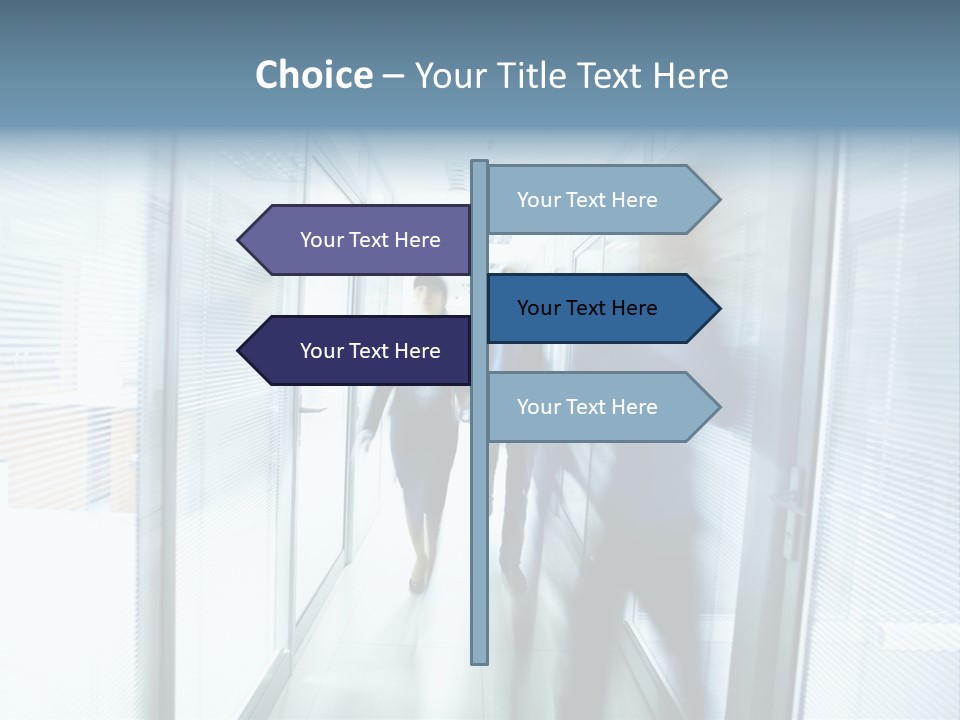 Corridor Ceiling Female PowerPoint Template