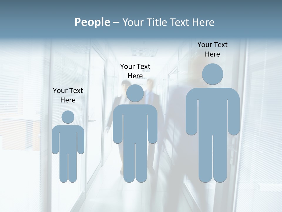 Corridor Ceiling Female PowerPoint Template