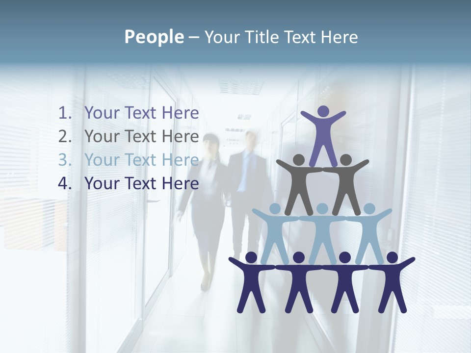 Corridor Ceiling Female PowerPoint Template