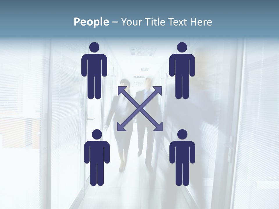 Corridor Ceiling Female PowerPoint Template