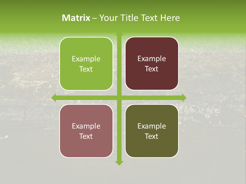 Below Brown Bisected PowerPoint Template