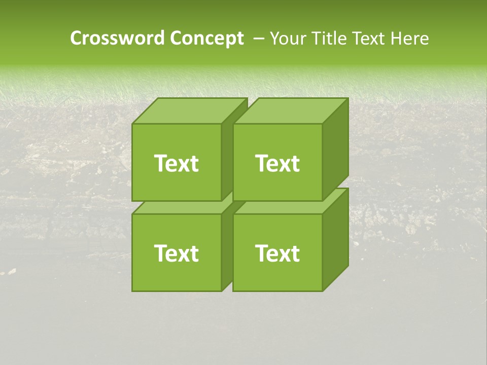 Below Brown Bisected PowerPoint Template