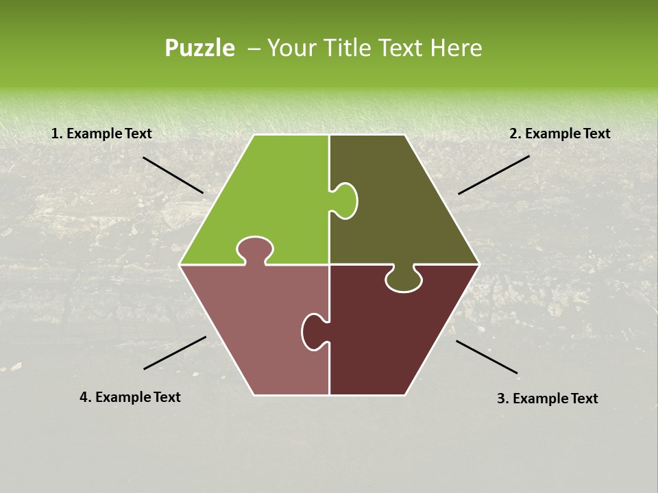 Below Brown Bisected PowerPoint Template