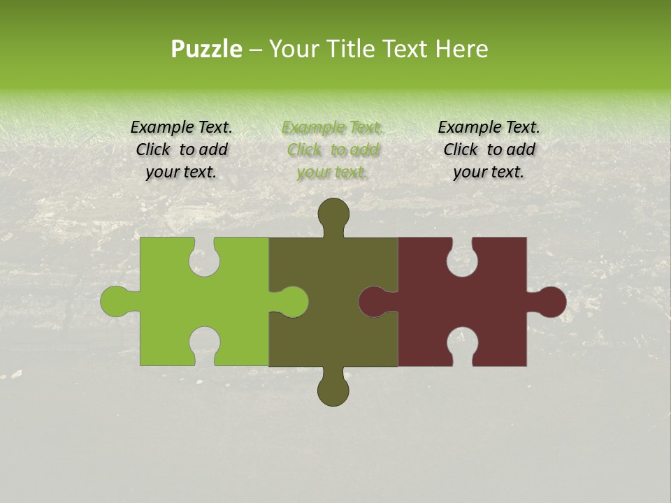 Below Brown Bisected PowerPoint Template