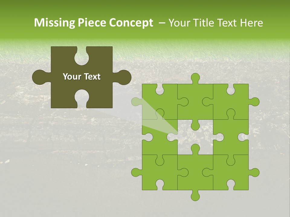 Below Brown Bisected PowerPoint Template