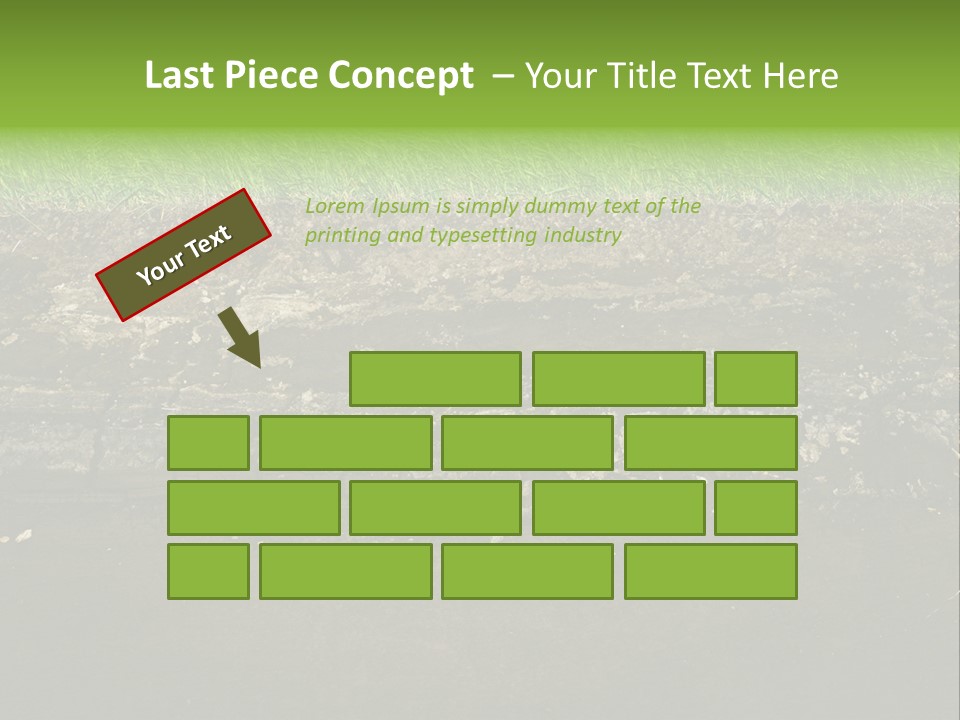 Below Brown Bisected PowerPoint Template
