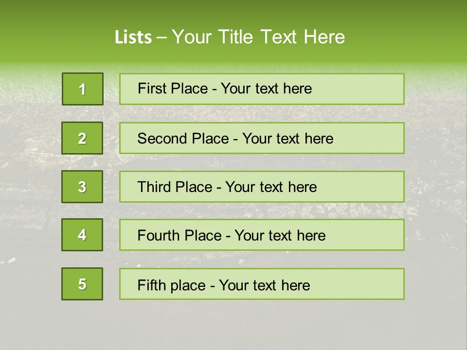 Below Brown Bisected PowerPoint Template