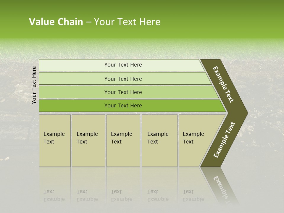 Below Brown Bisected PowerPoint Template