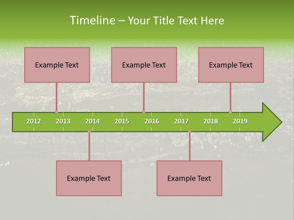 Below Brown Bisected PowerPoint Template