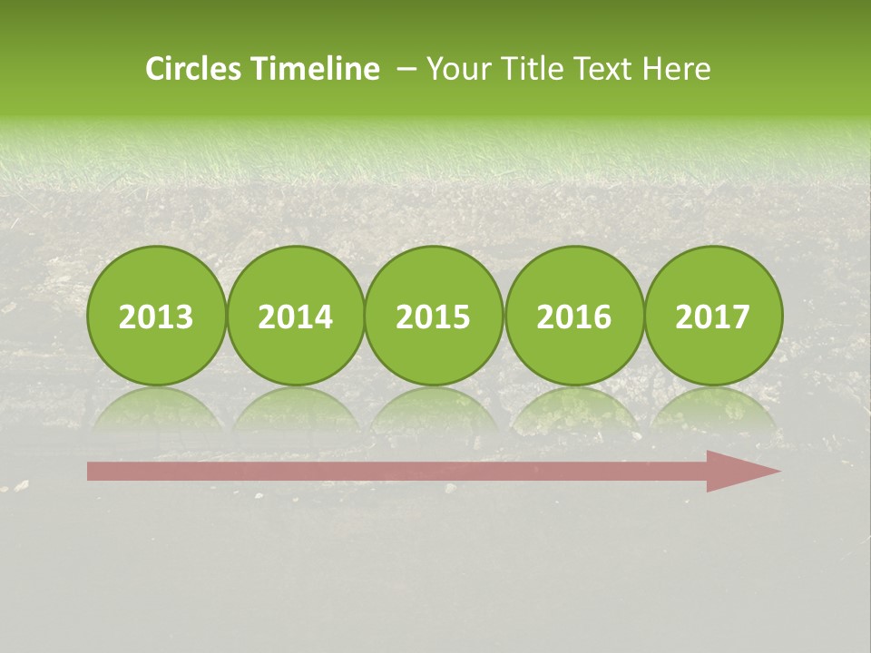 Below Brown Bisected PowerPoint Template