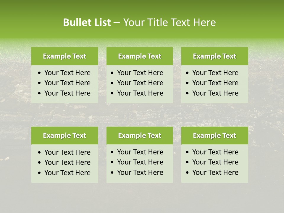 Below Brown Bisected PowerPoint Template