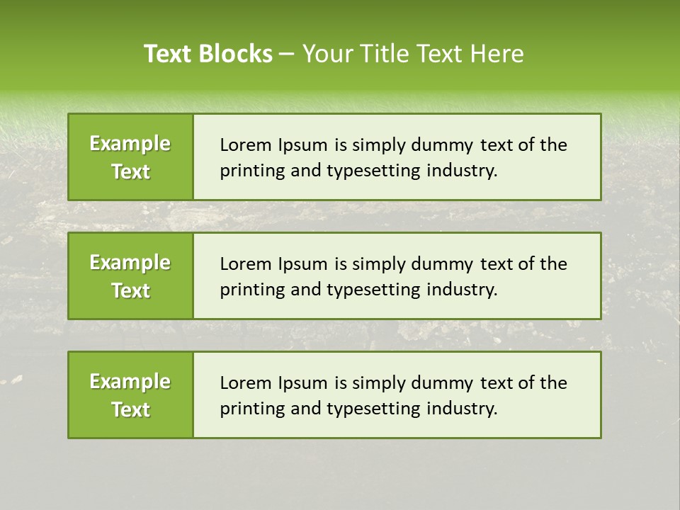 Below Brown Bisected PowerPoint Template