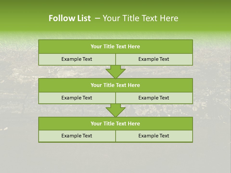 Below Brown Bisected PowerPoint Template