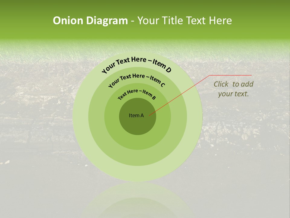 Below Brown Bisected PowerPoint Template