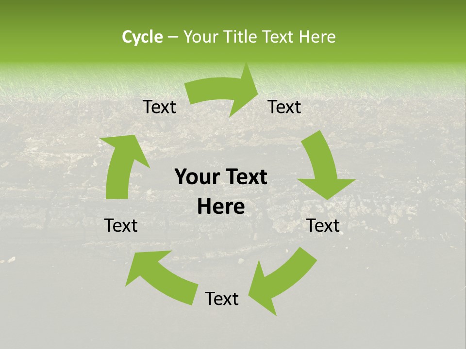 Below Brown Bisected PowerPoint Template