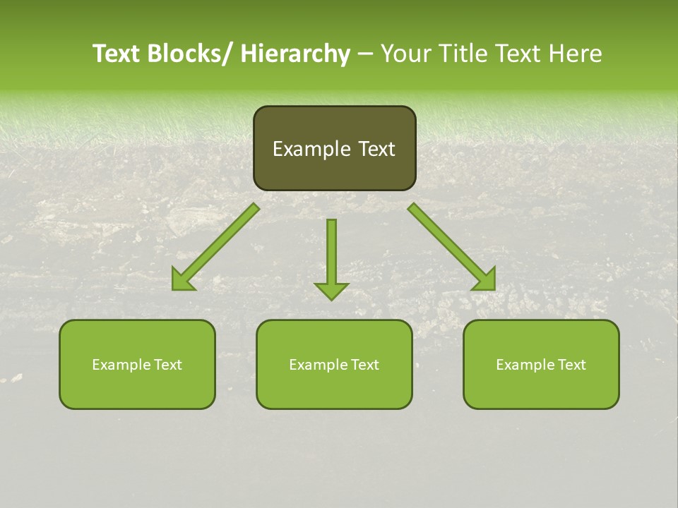 Below Brown Bisected PowerPoint Template