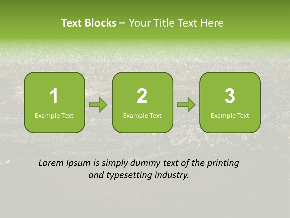 Below Brown Bisected PowerPoint Template
