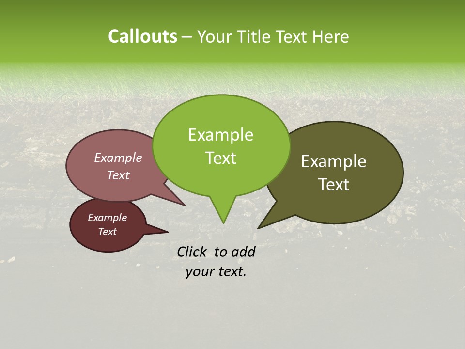 Below Brown Bisected PowerPoint Template