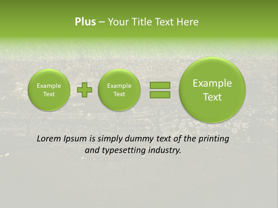 Below Brown Bisected PowerPoint Template