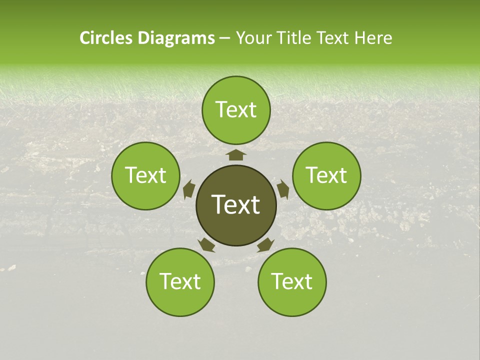 Below Brown Bisected PowerPoint Template