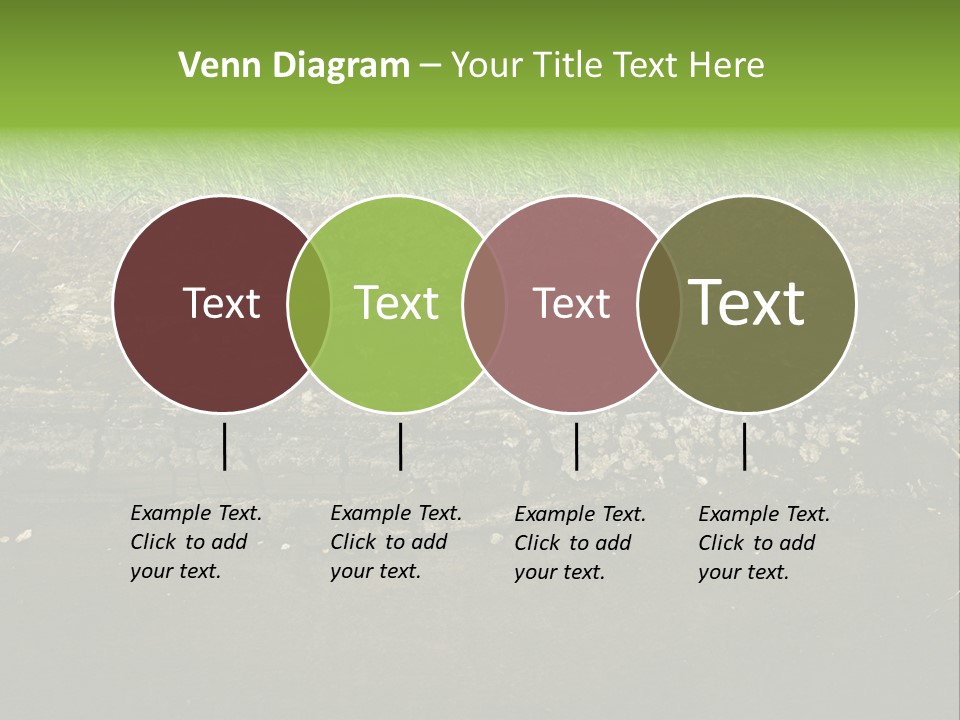 Below Brown Bisected PowerPoint Template