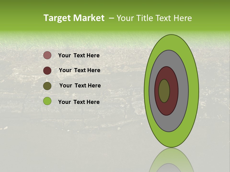 Below Brown Bisected PowerPoint Template