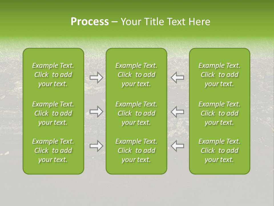Below Brown Bisected PowerPoint Template