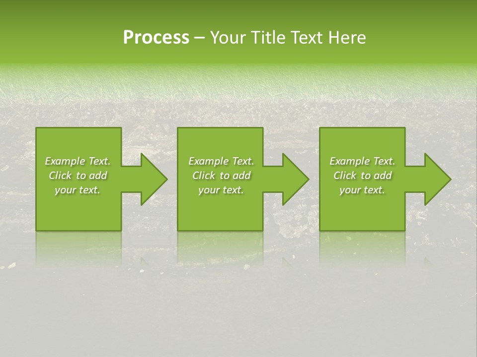 Below Brown Bisected PowerPoint Template