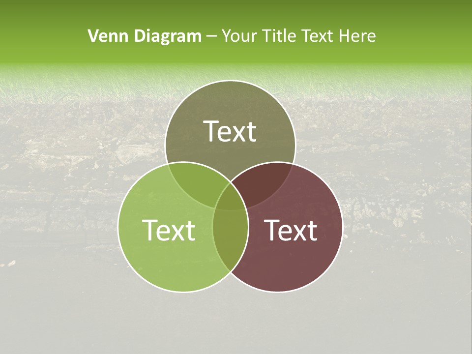 Below Brown Bisected PowerPoint Template