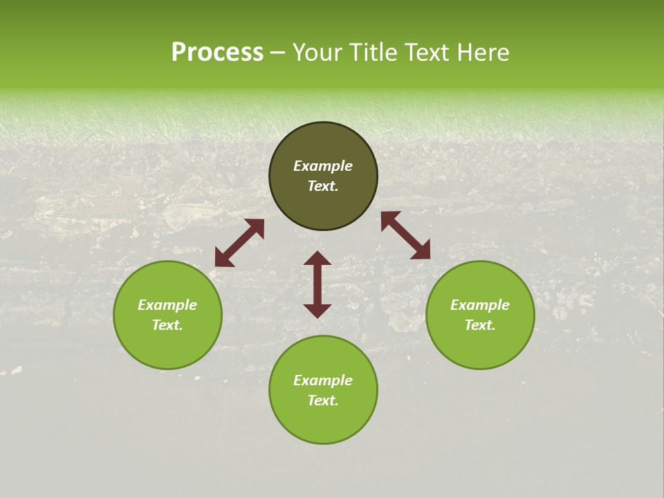 Below Brown Bisected PowerPoint Template