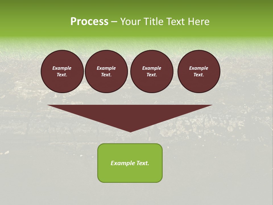 Below Brown Bisected PowerPoint Template