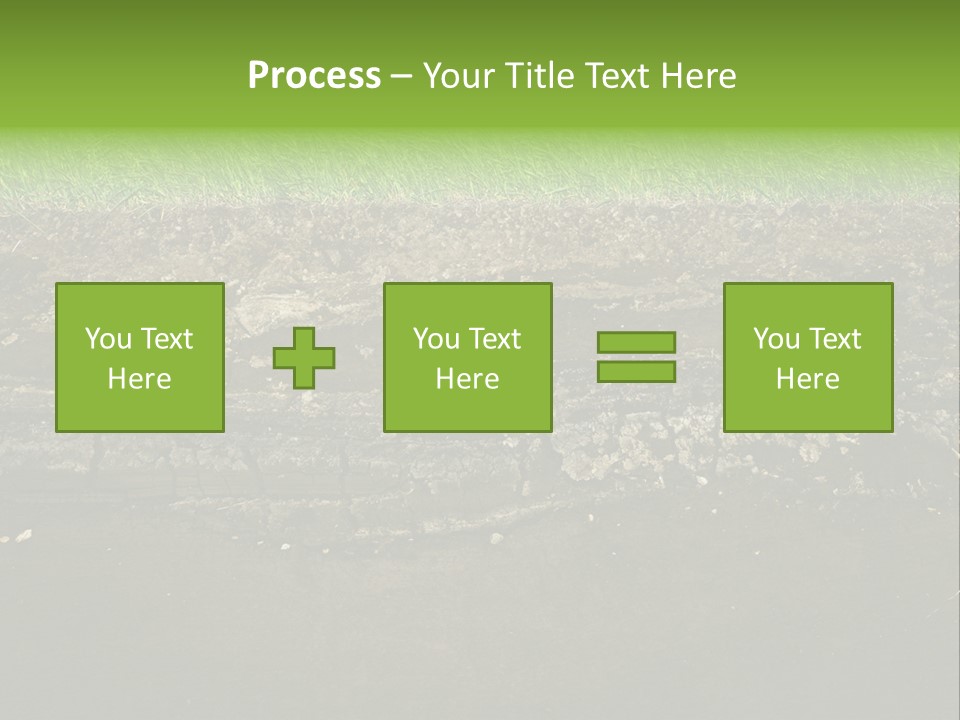 Below Brown Bisected PowerPoint Template