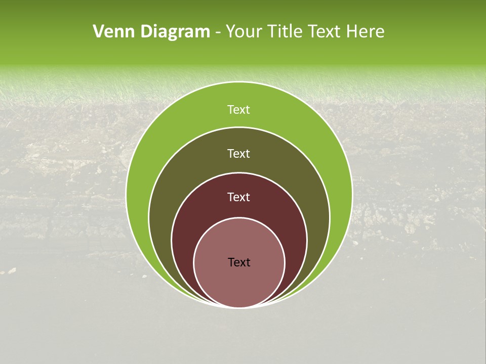 Below Brown Bisected PowerPoint Template