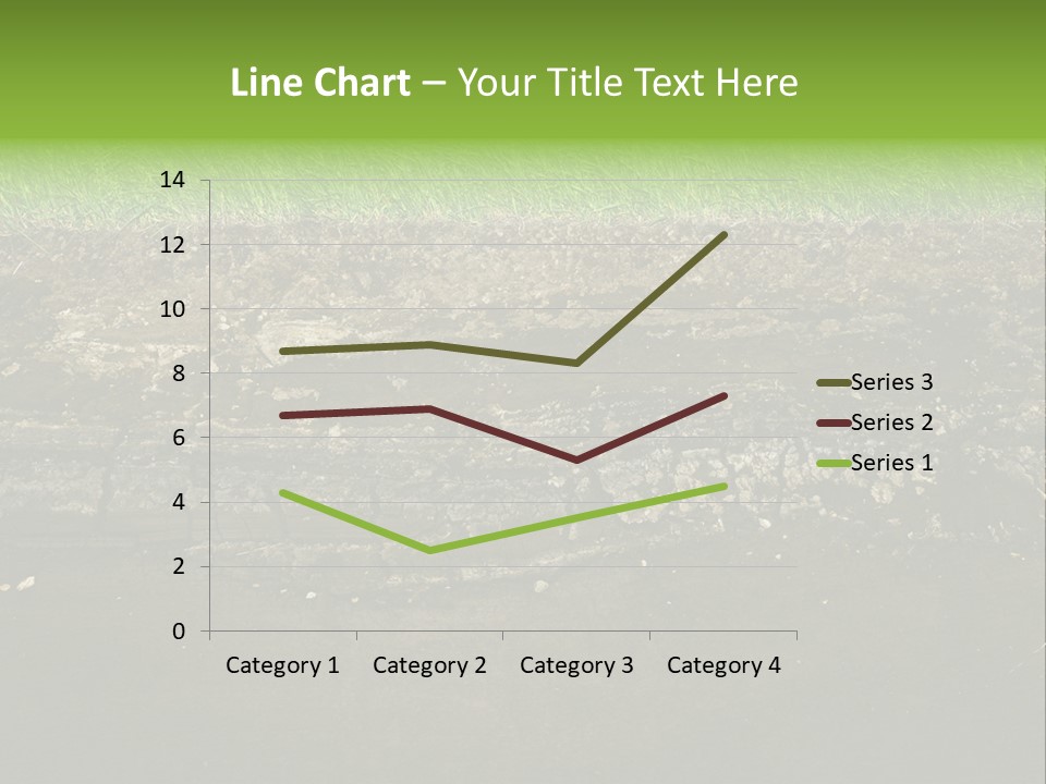 Below Brown Bisected PowerPoint Template