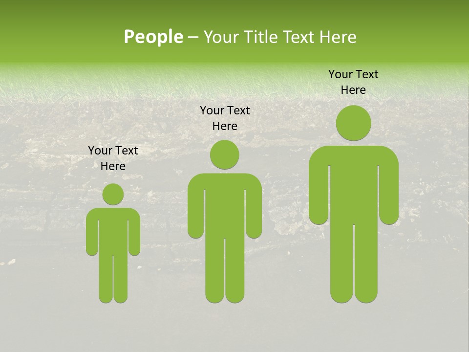 Below Brown Bisected PowerPoint Template