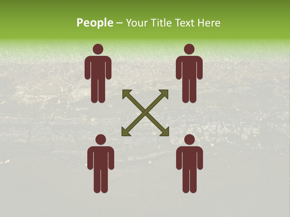 Below Brown Bisected PowerPoint Template