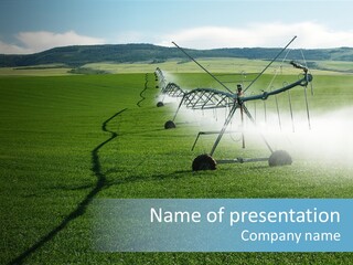 Center Pivot Grain Environment PowerPoint Template