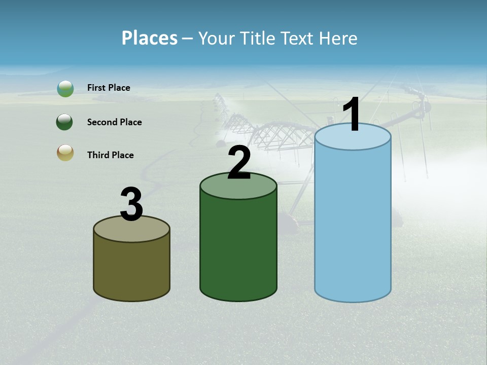 Center Pivot Grain Environment PowerPoint Template