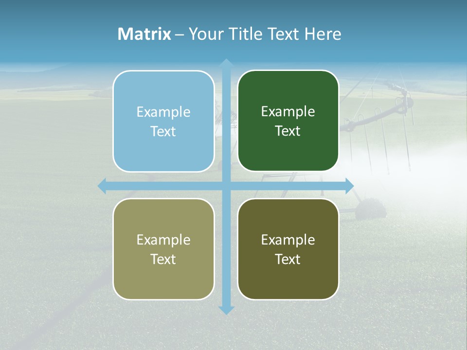 Center Pivot Grain Environment PowerPoint Template