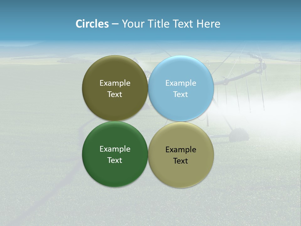 Center Pivot Grain Environment PowerPoint Template