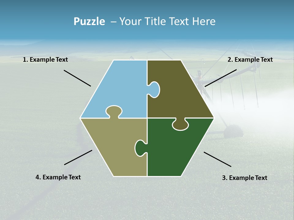 Center Pivot Grain Environment PowerPoint Template