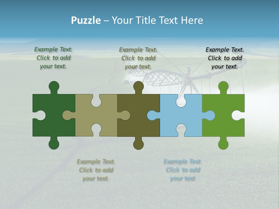 Center Pivot Grain Environment PowerPoint Template