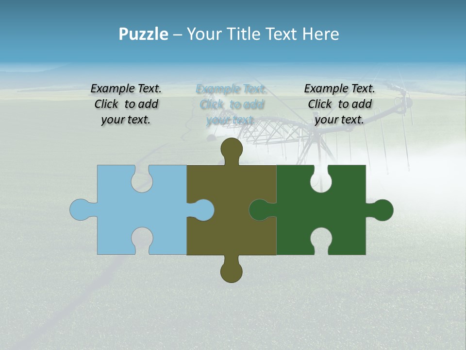 Center Pivot Grain Environment PowerPoint Template