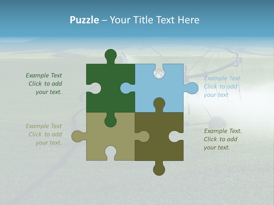 Center Pivot Grain Environment PowerPoint Template