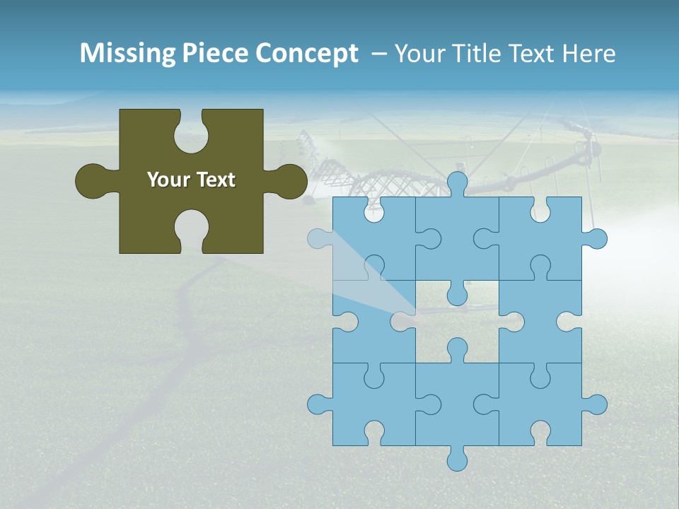 Center Pivot Grain Environment PowerPoint Template