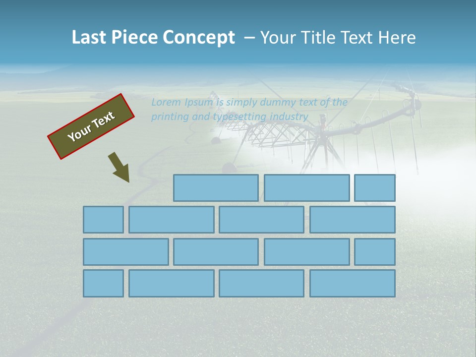 Center Pivot Grain Environment PowerPoint Template