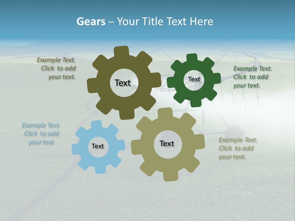 Center Pivot Grain Environment PowerPoint Template