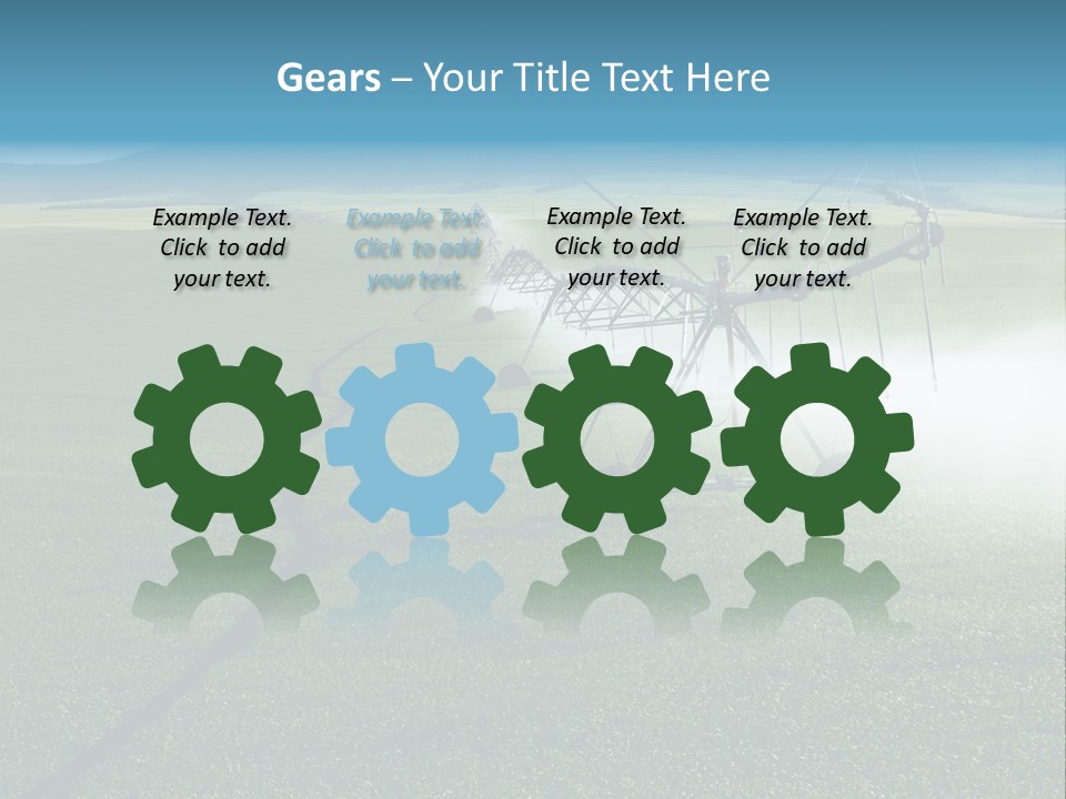 Center Pivot Grain Environment PowerPoint Template